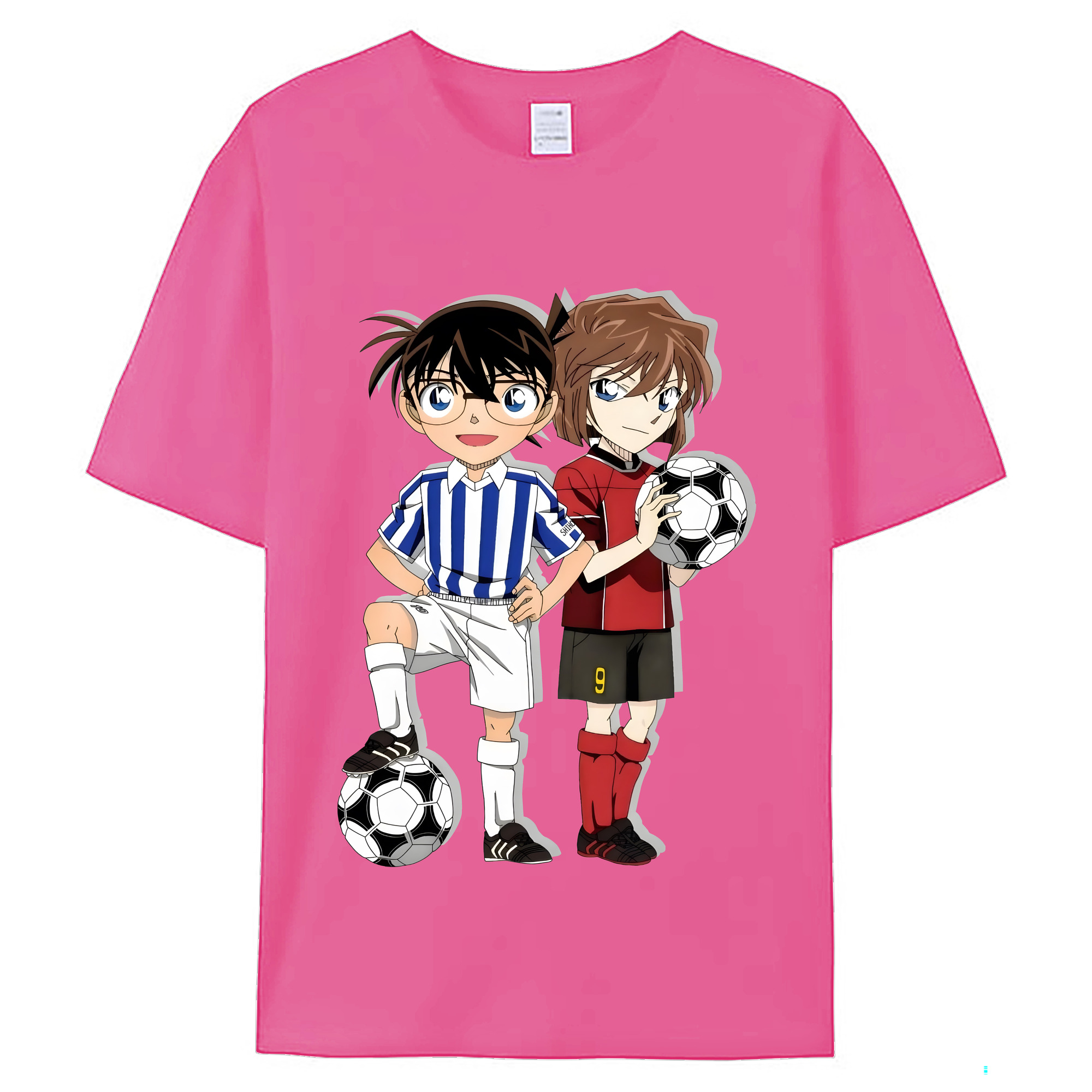 （画像用） 名探偵コナン 灰原 哀 はいばら あい Detective Conan Anita Hailey、Vi Graythorn Haibara Ai レディースカジュアルプリントTシャツ（綿100％）